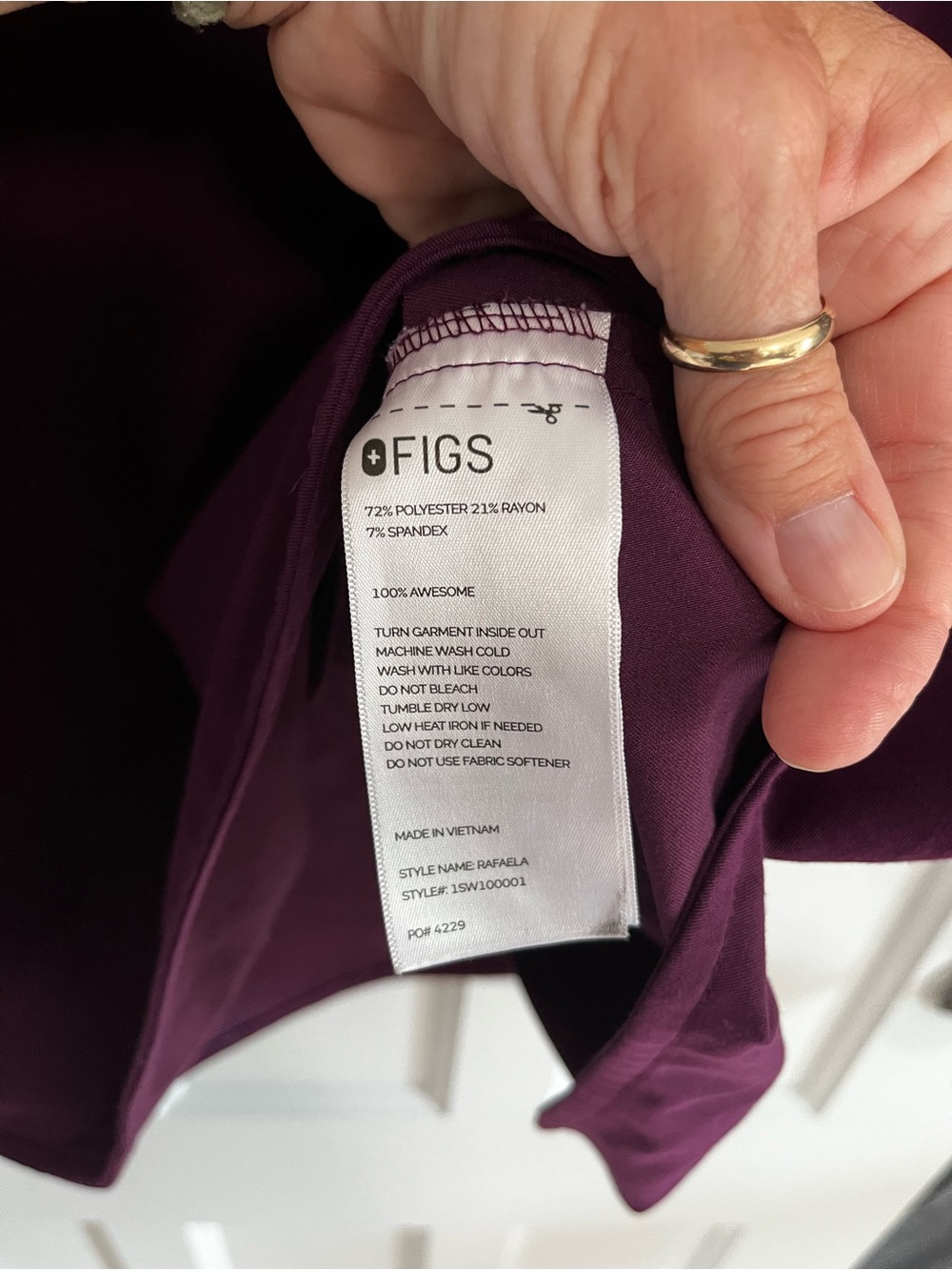 Figs Rafaela Oversized Scrub Top - Picture 4 of 7